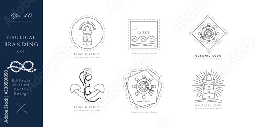 Nautical Vector Icon.Editable outline