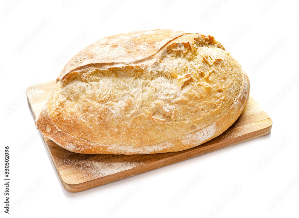 Fresh baked bread isolated on white background Fresh baked bread isolated on white background