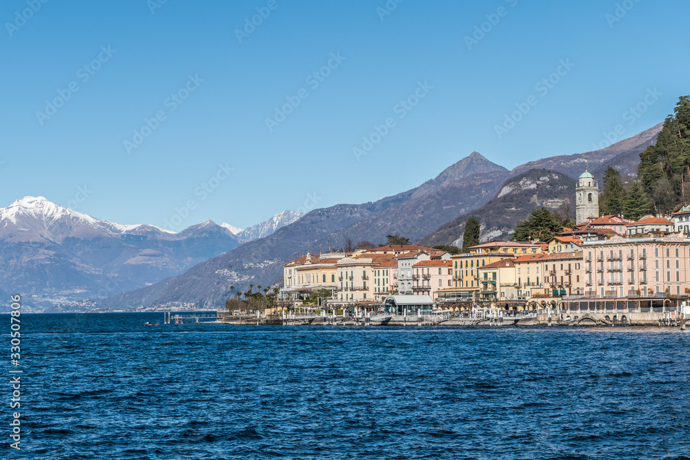 Landscape of the lake front of Bellagio