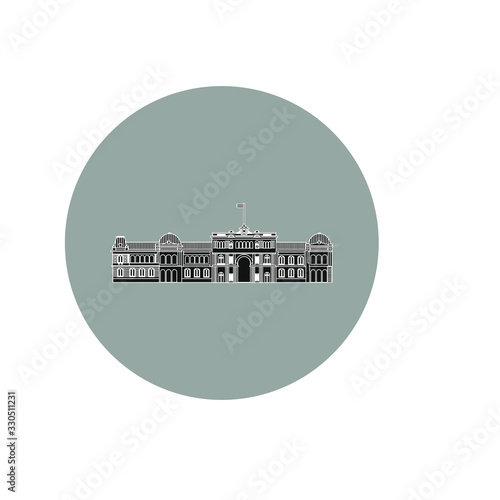 Argentine presidential house, also called pink house in Buenos Aires city
