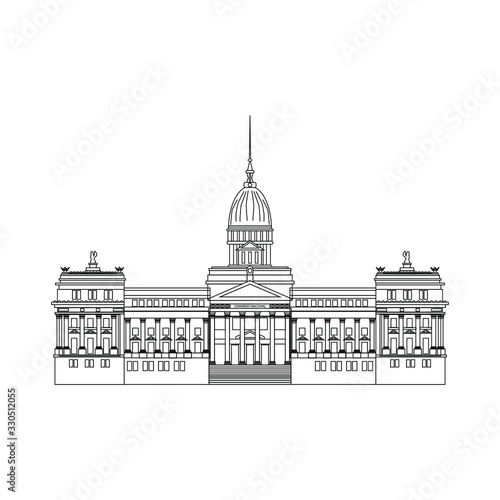 building of national congress of argentina, in city of buenos aires