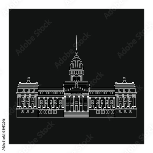 building of national congress of argentina, in city of buenos aires