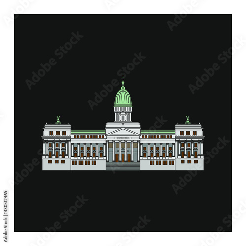 building of national congress of argentina, in city of buenos aires