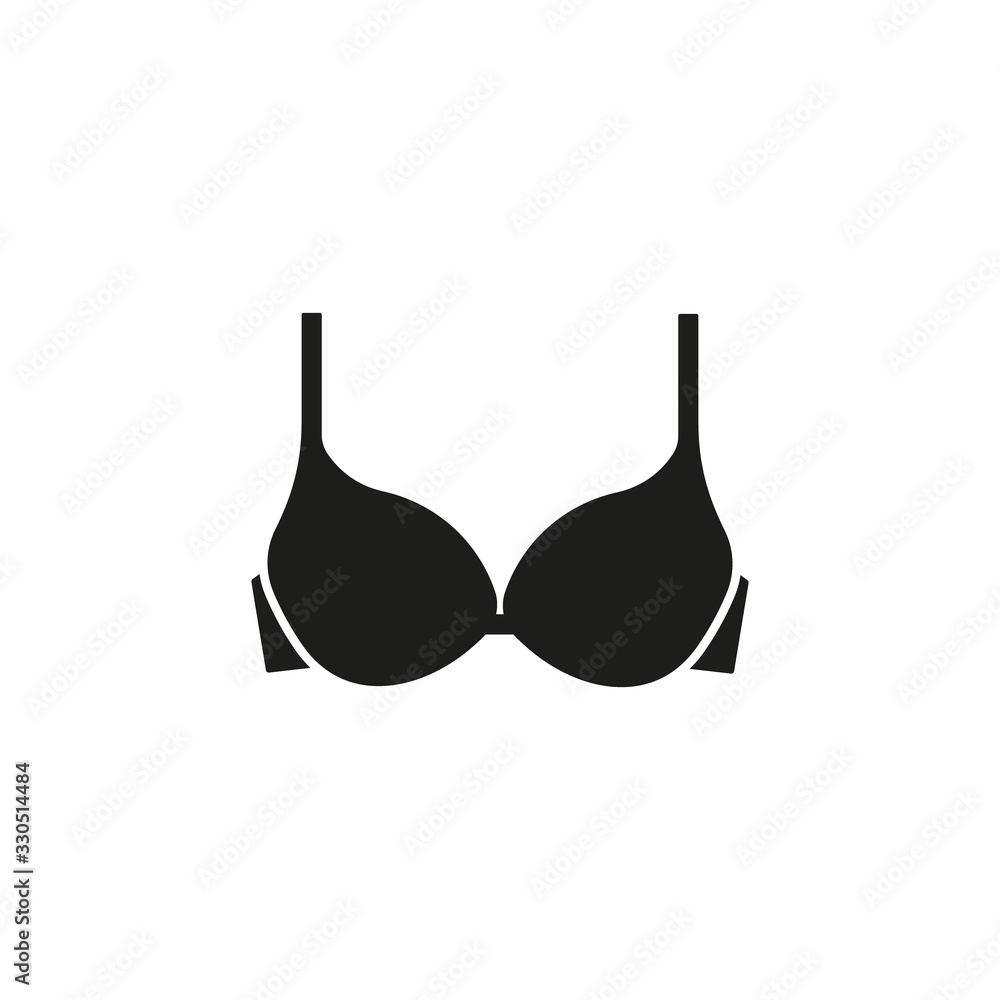 Black bra icon, cartoon style 14223549 Vector Art at Vecteezy