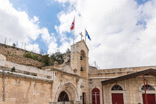 Fotografie, Tablou The inside of the Greek Akeldama Monastery in the old city of Jerusalem in Israe