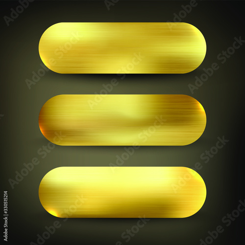 Button set gold style