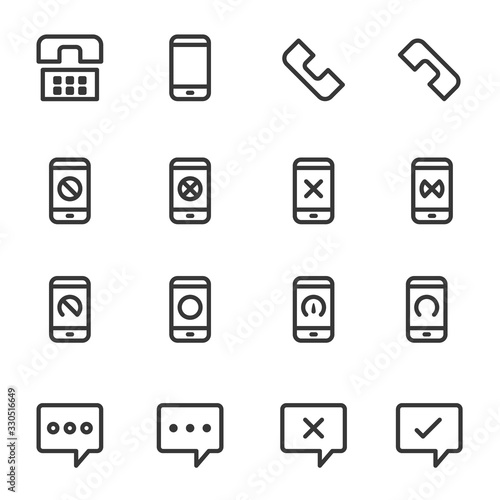 .communication icons Phone Vector Illustration