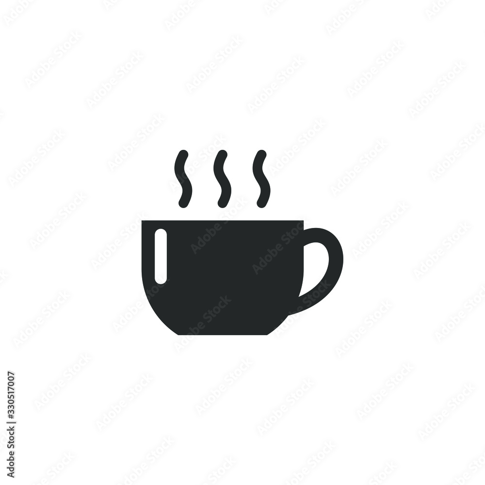 Coffee cup icon template color editable. Coffee cup symbol vector sign isolated on white background illustration for graphic and web design. Coffee cup icon template color editable. Coffee cup symbol vector sign isolated on white background illustration for graphic and web design.