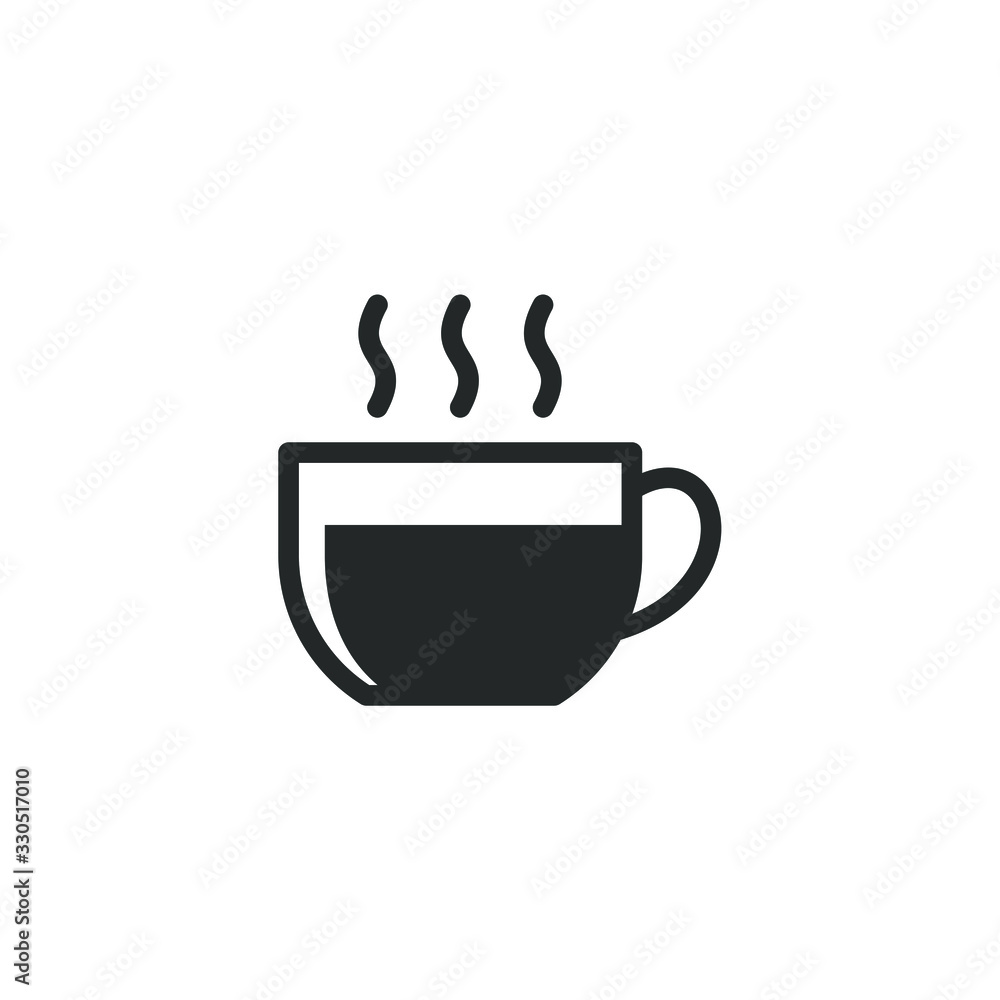 Coffee cup icon template color editable. Coffee cup symbol vector sign isolated on white background illustration for graphic and web design. Coffee cup icon template color editable. Coffee cup symbol vector sign isolated on white background illustration for graphic and web design.