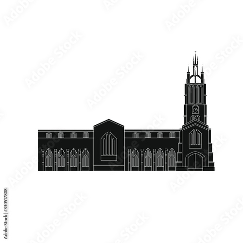 vector The Cathedral Church of St. Nicholas of NEWCASTLE in England