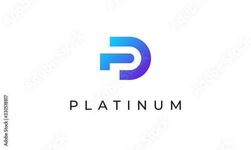 Letter P Logo Platinum Professional Company