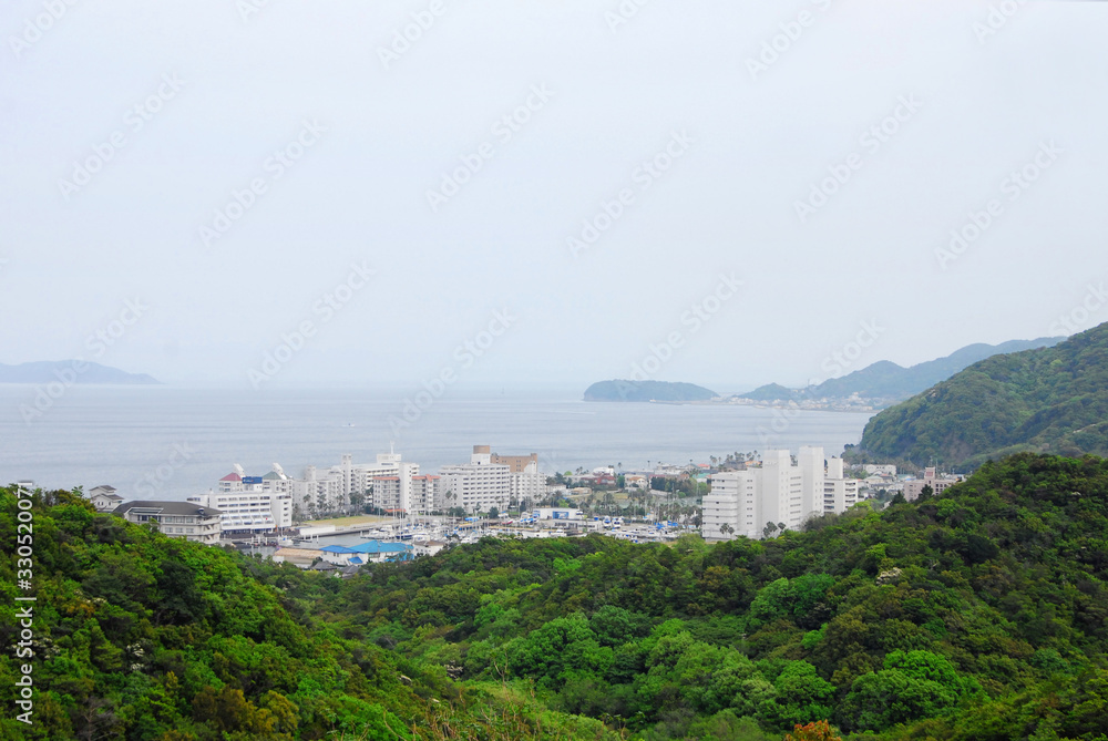 Fototapeta premium 淡路島洲本城から見た洲本市の眺望