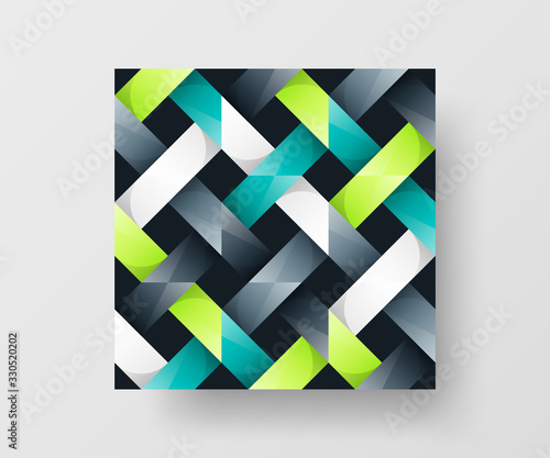 Amazing business advertisement vector mural art square banner mock up. Modern corporate abstract geometric illustration design layout background. Company identity quadrangle texture brochure template.