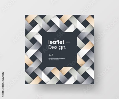 Amazing business advertisement vector mural art square banner mock up. Modern corporate abstract geometric illustration design layout background. Company identity quadrangle texture brochure template.