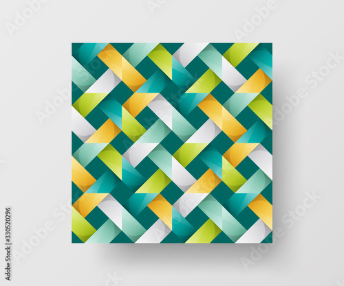 Amazing business advertisement vector mural art square banner mock up. Modern corporate abstract geometric illustration design layout background. Company identity quadrangle texture brochure template.