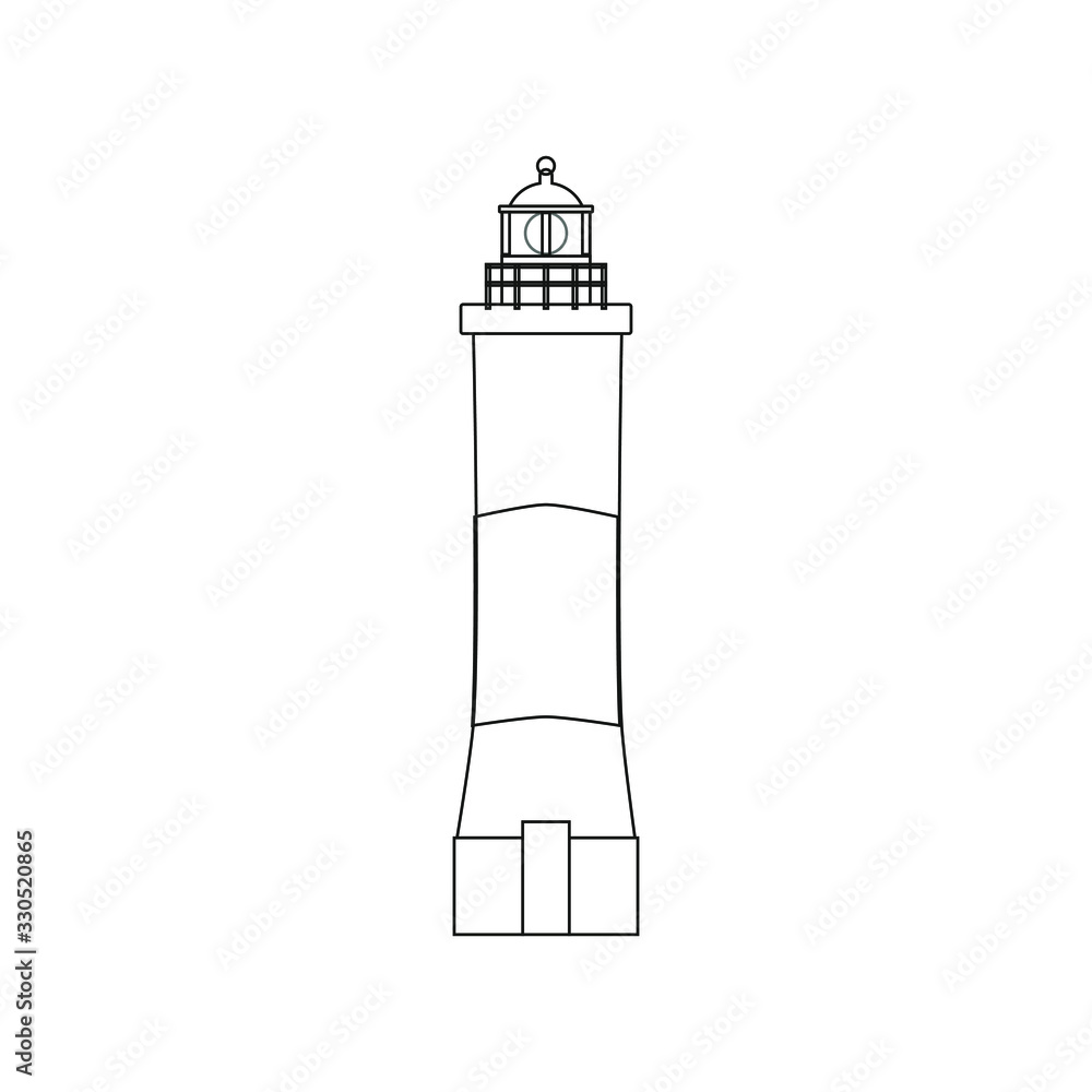 lighthouse end of the world in Tierra del Fuego in Argentina