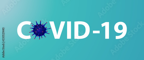 Covid 19, pandemic coronavirus symbol and icon vector illustration photo