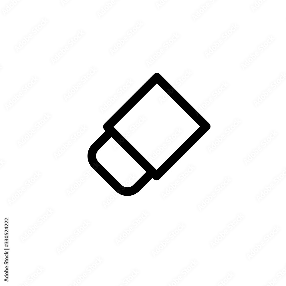 Vector illustration, eraser icon design Vector illustration, eraser icon design