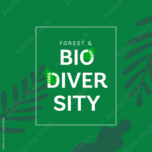 Design for celebrating International Day of Forest  march 21th