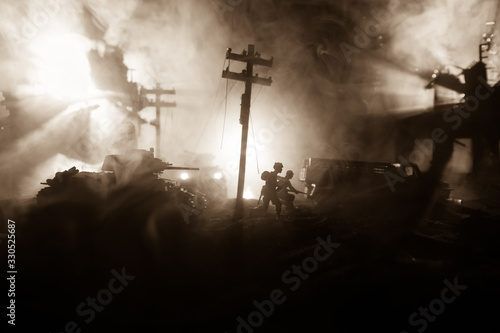 Obraz na plátně War Concept