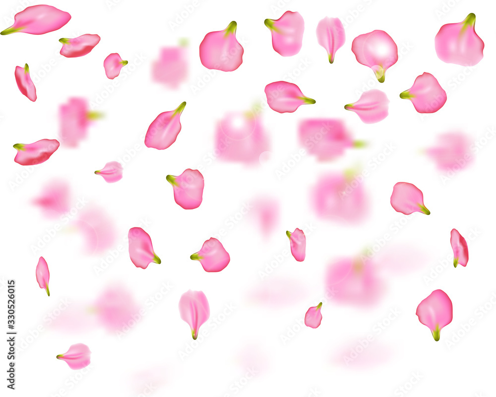 Background of Pink sakura falling petals. Backdrop for spring or summer design and cosmetics and Spa products. 3D romantic pattern. Background of Pink sakura falling petals. Backdrop for spring or summer design and cosmetics and Spa products. 3D romantic pattern.