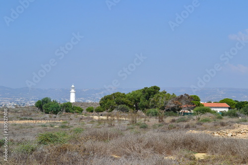 lighthouse on coast of sea