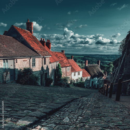 Gold Hill in Shaftesbury, Dorset, England photo