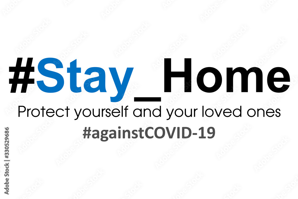 Coronavirus covid-19 stay home bleib zuhause