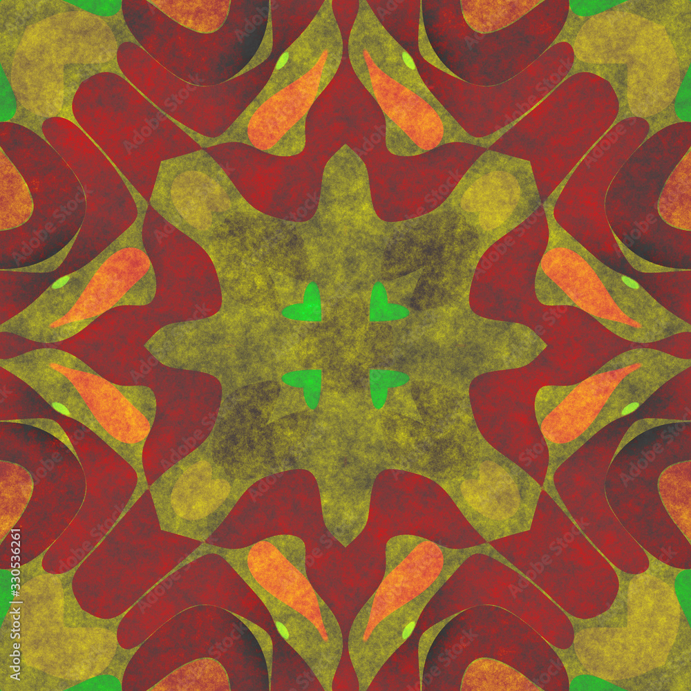 Kaleidoscope pattern- mosaic background abstract