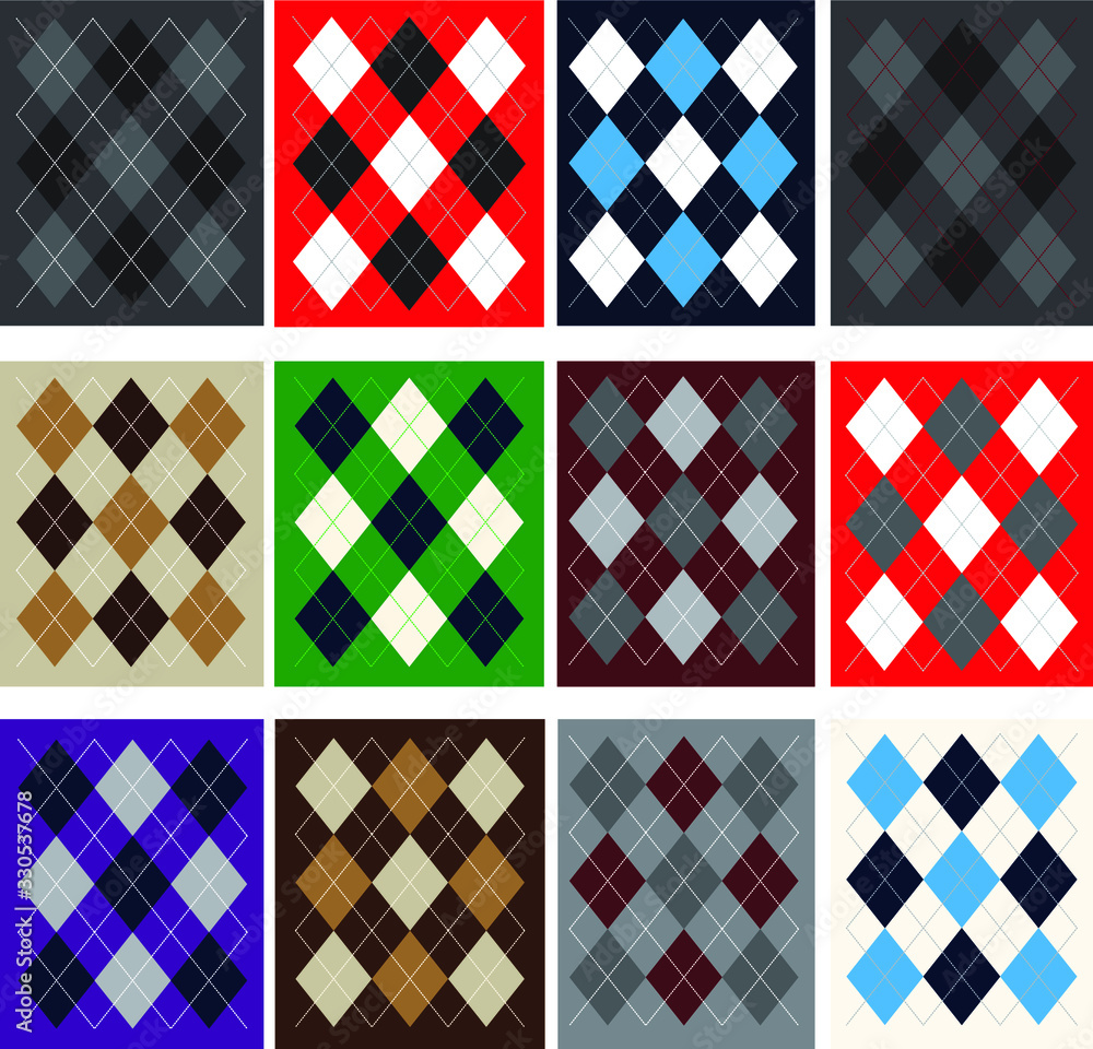 Argyle sweater textile vector design Argyle sweater textile vector design
