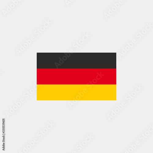 Germany flag. Vector illustration on gray background