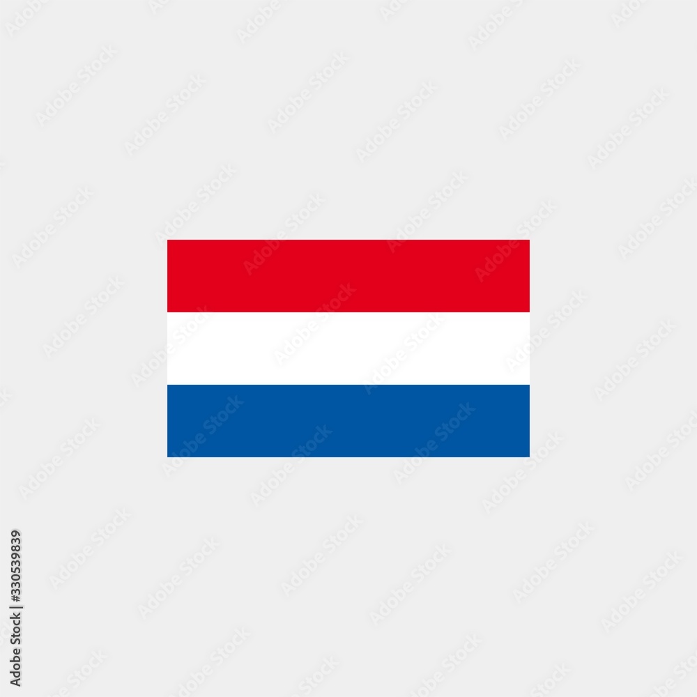 Netherlands flag. Vector illustration on gray background. The european union flag Netherlands flag. Vector illustration on gray background. The european union flag