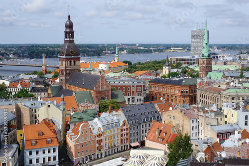 Vue panoramique de la capitale Riga, Lettonie