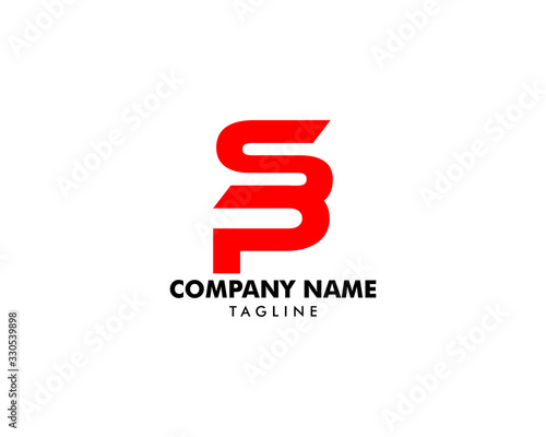 Initial Letter SP Logo Template Design