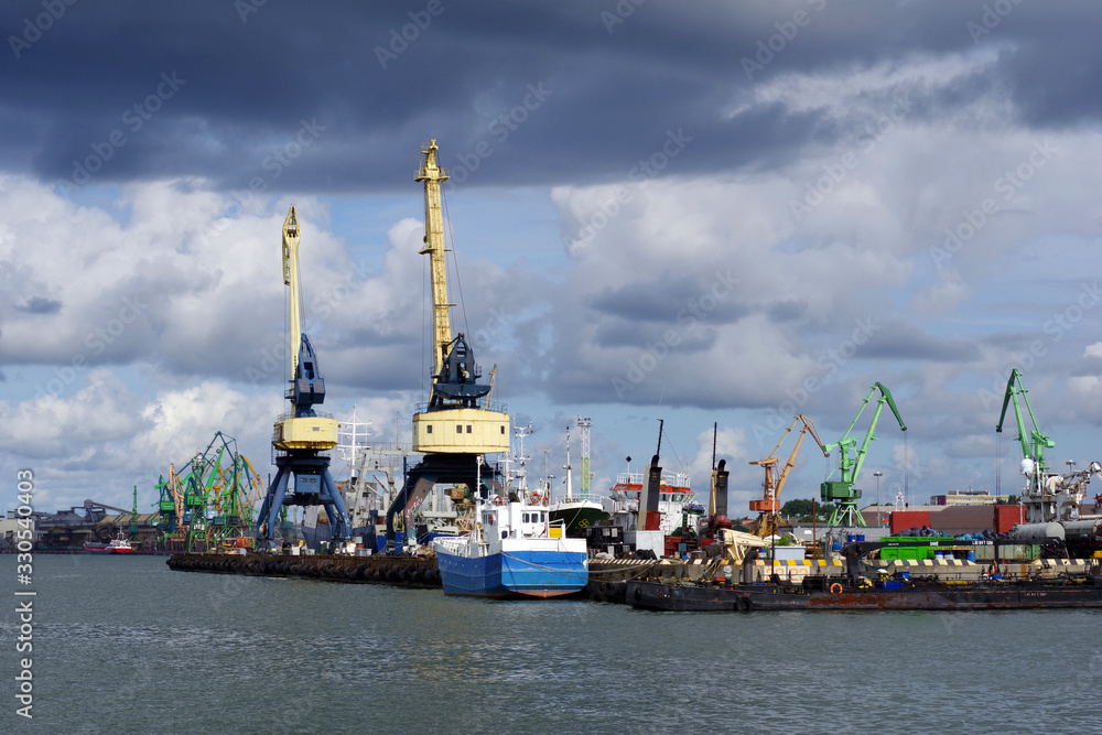 Fototapeta premium Port de Klapeida, Lituanie