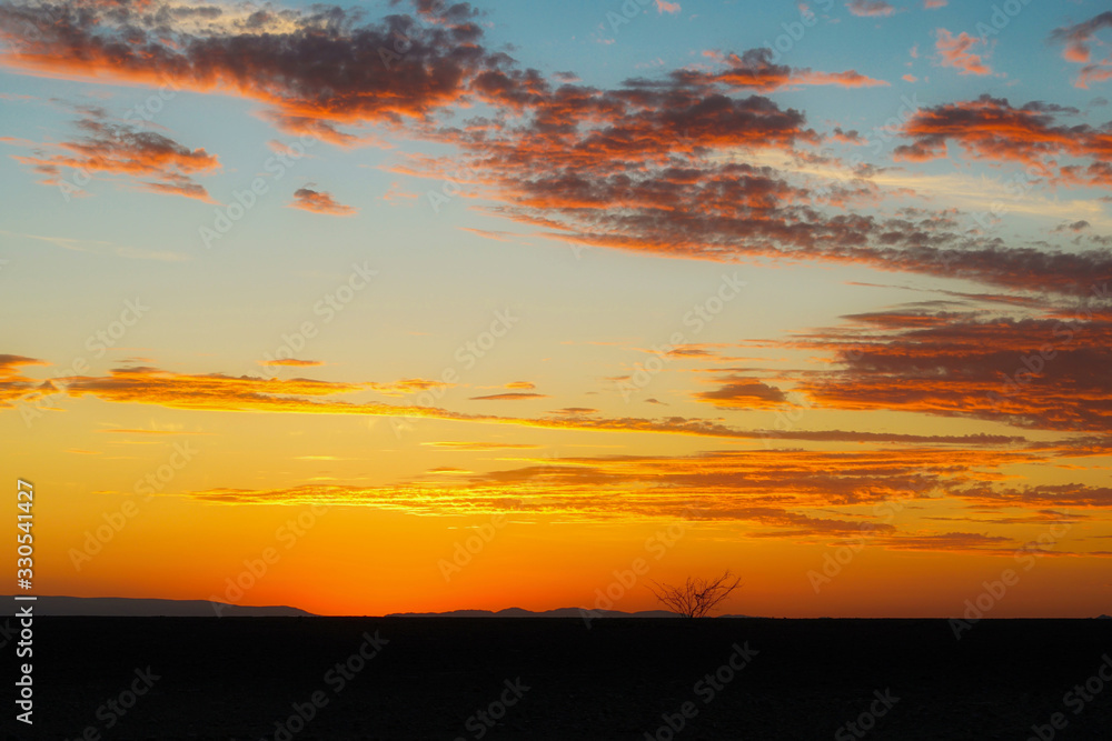 sunset over Nasca