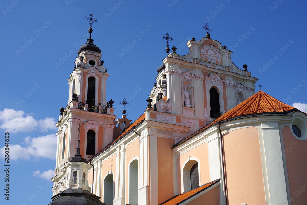 Eglise baroque de Sainte-Catherine, Vilnius, Lituanie