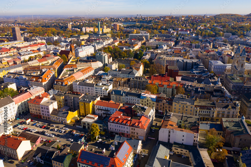 Obraz premium View from drone of Ostrava, Czech Republic