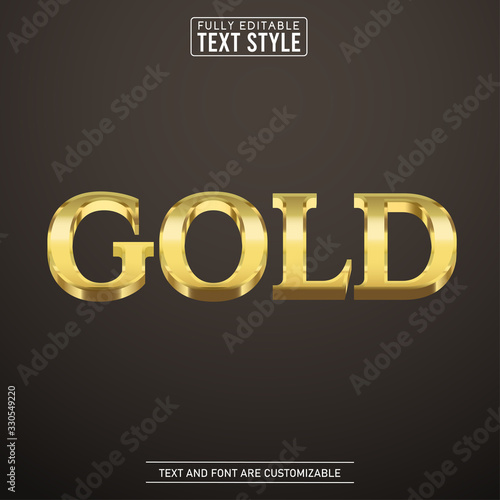 Gold luxury vintage classic expensive 3D editable text effect