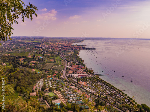 View of Bardolino on Lake Garda in Italy