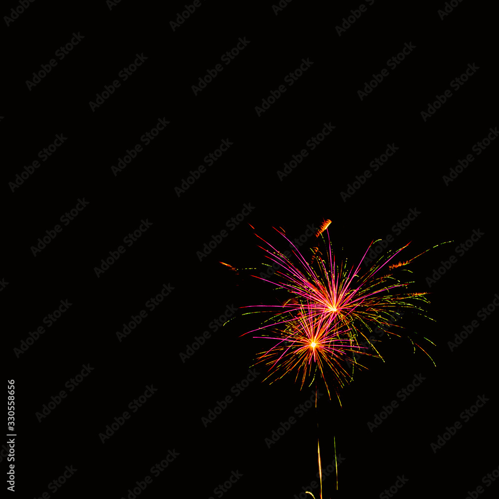 Fireworks display night in London, UK Fireworks display night in London, UK