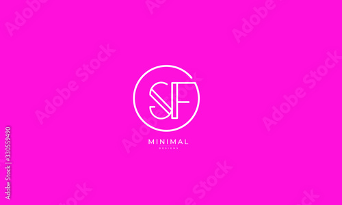 Alphabet letters icon logo  SF