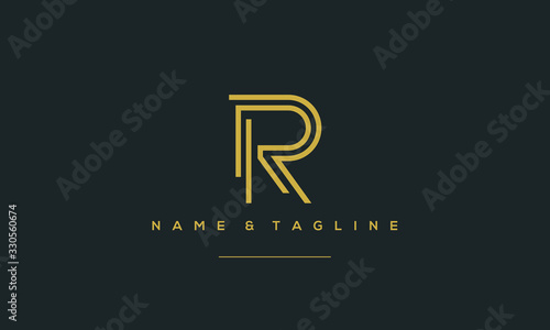 Alphabet letters icon logo R