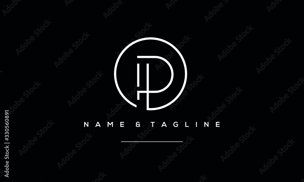 Alphabet letter icon logo P Alphabet letter icon logo P