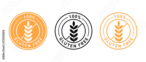 Isolated gluten free icon sign vector design.