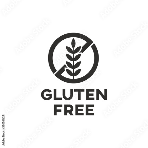 Isolated gluten free icon sign vector design.