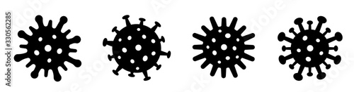 Coronavirus 2019-nCoV icon. Coronavirus Bacteria. Coronavirus Concepts - stock vector. photo