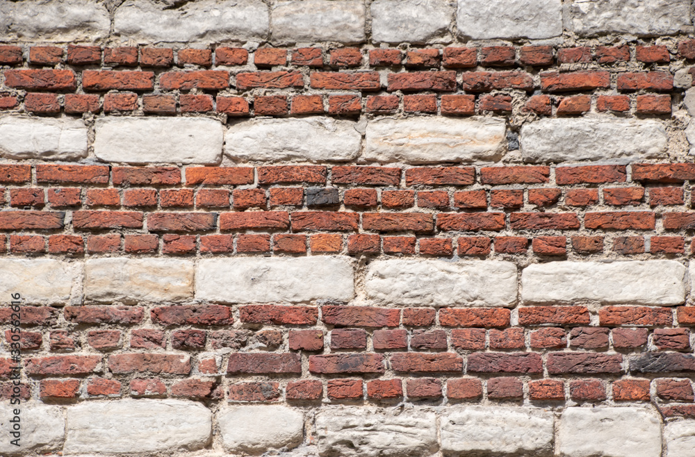 Fototapeta premium Brick wall background. Taken in Belgium.