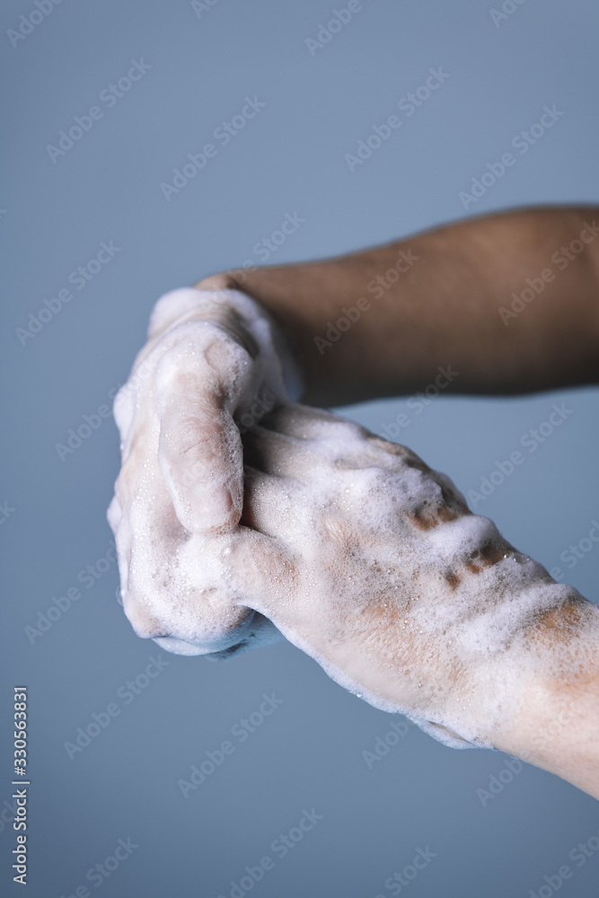procedure for correct hand washing, step five procedure for correct hand washing, step five