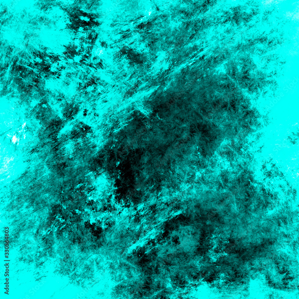 Fototapeta premium Beautiful turquoise grunge background. Abstract turquoise paint banner
